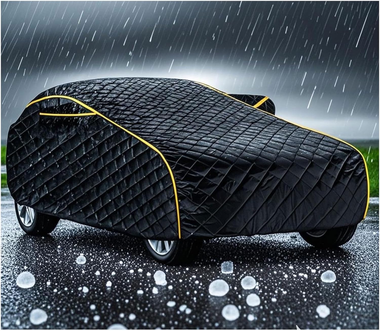Car Cover Anti-Hail for Proton Gen 2 (431 x 172,5 x 143,5cm),Thickened, Anti-Hail, Anti-Rain, Anti-Snow, Anti-Smash, Anti-Freeze, Four Seasons