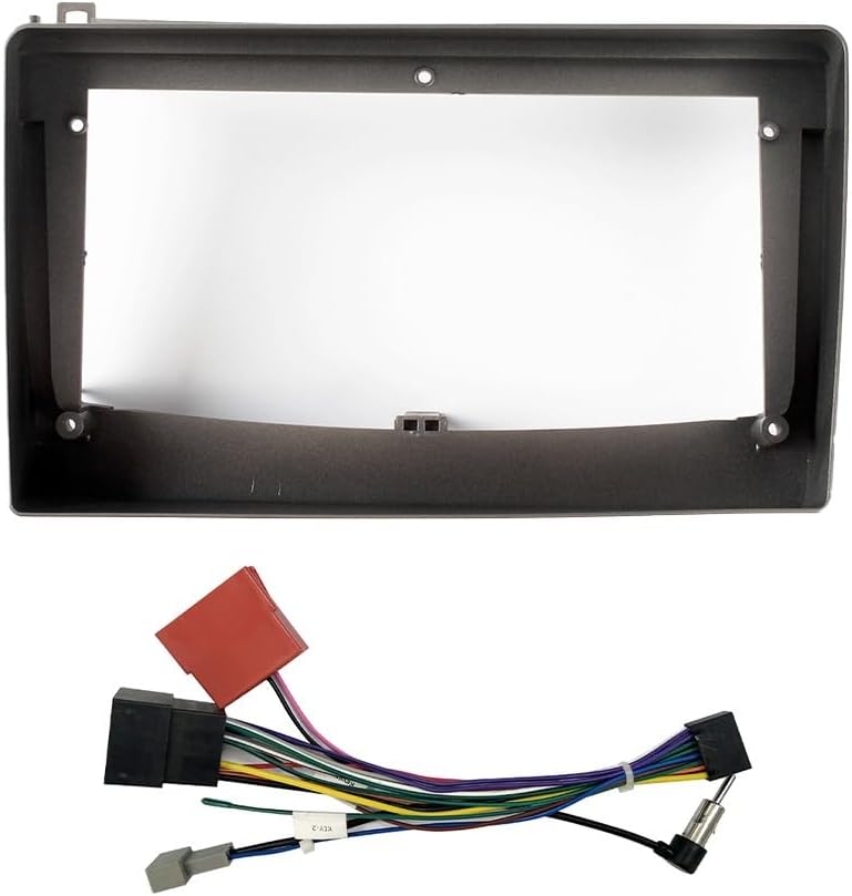 Car Stereo Navigation 9″ Android Radio Mounting Frame Mask Bracket with Wiring Harness Specific Designed for Proton GEN II 2006 2007 2008 2009 2010