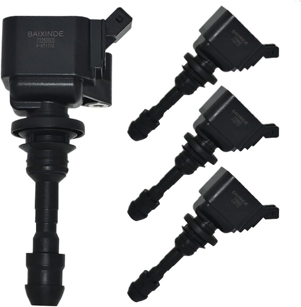 1/4PCS OEM 77250003 047B30810 PW812018 Ignition Coil Compatible with Proton Gen 2 Persona Preve S16 Satria 1.6 Turbo Auto Car Accessories(77250003-4PCS)