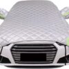 Generic Hail Car Cover Padded for Proton Gen.2，5-Layer Thickened Half Car Covers for Summer, Winter,Hailproof Snowproof Outdoor with Reflctive Strips