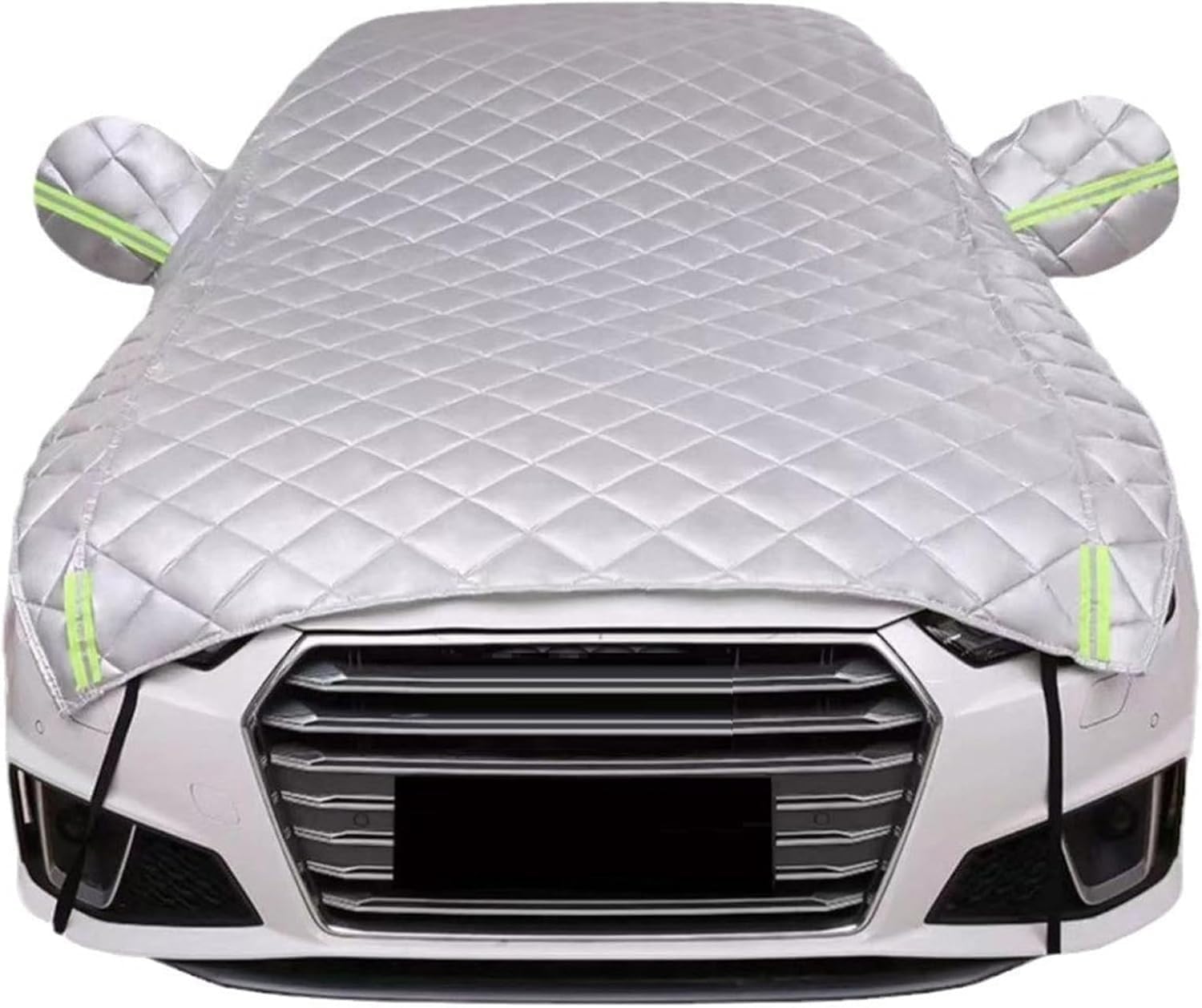 Generic Hail Car Cover Padded for Proton Gen.2，5-Layer Thickened Half Car Covers for Summer, Winter,Hailproof Snowproof Outdoor with Reflctive Strips
