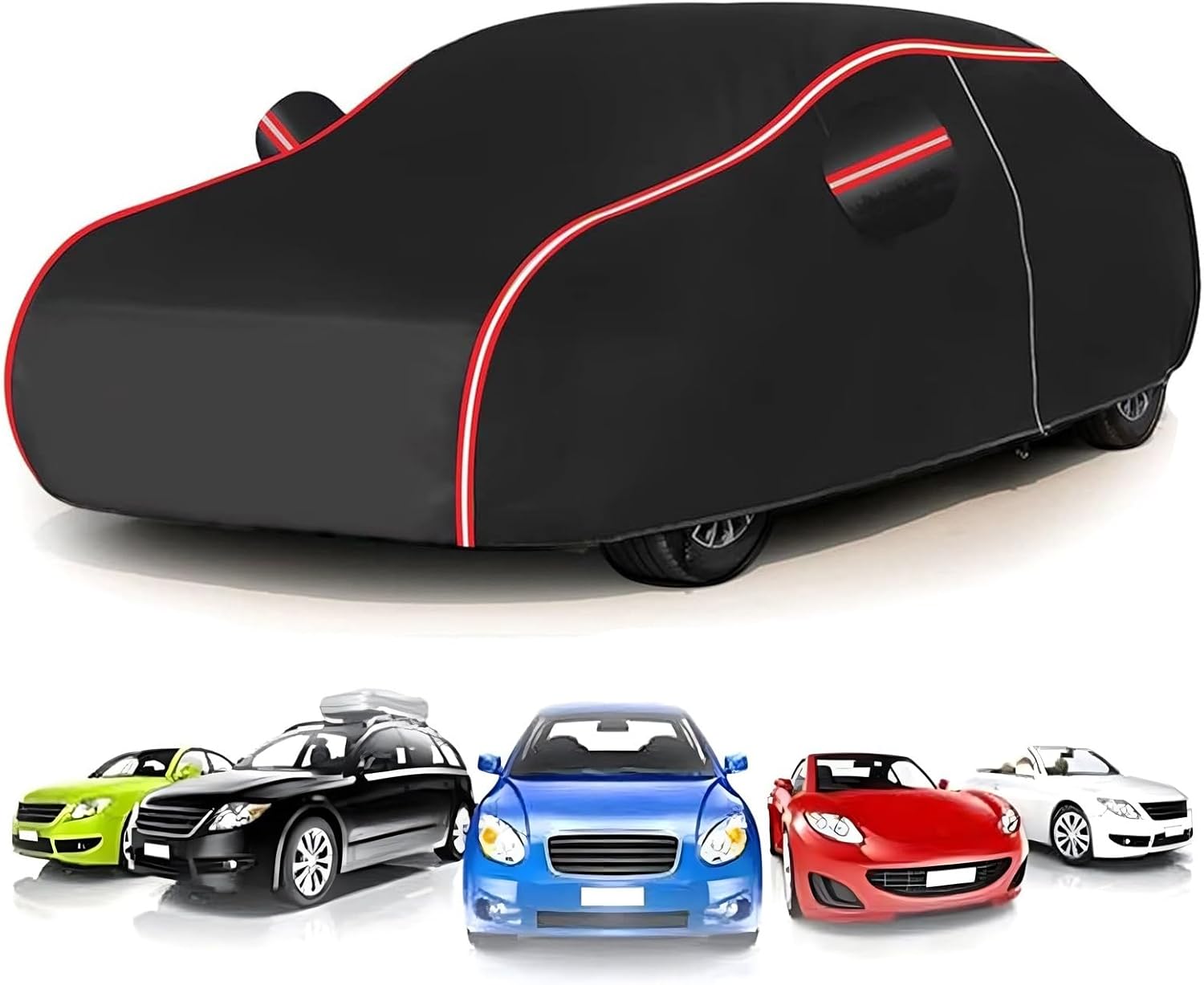 Car Covers for Proton Gen 2 (431 x 172.5 x 143.5cm),All-Weather Car Cover-Rain/Snow Resistant + UV Protection + Dustproof + Anti-Scratch,Windproof + Storage Bag