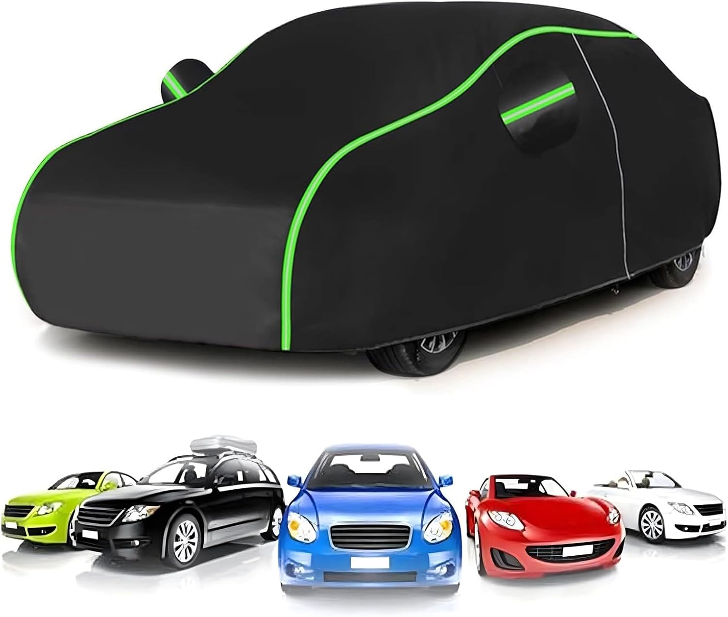 Car Covers for Proton Gen 2 (431 x 172.5 x 143.5cm),All-Climate Car Cover-Weather Resistant + Sun Protection + Airflow Design + Dust Proof,Includes Storage Bag