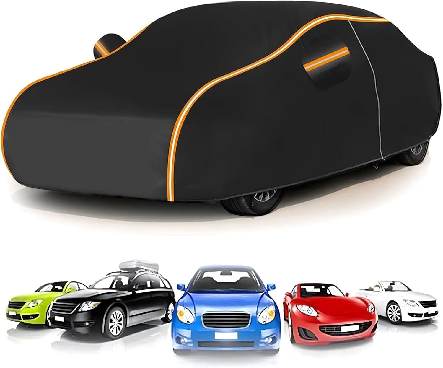 Car Covers for Proton Gen 2 (431 x 172.5 x 143.5cm),Waterproof+Dustproof+UV Protection,Thermal Insulated & Leaf Proof with Durable Oxford Fabric,Storage Pouch