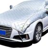 Half Car Cover for Proton Gen.2，Thickened, Anti-Hail, Waterproof, Dustproof Anti-Scratch, Four Season Full Car Cover kdj75